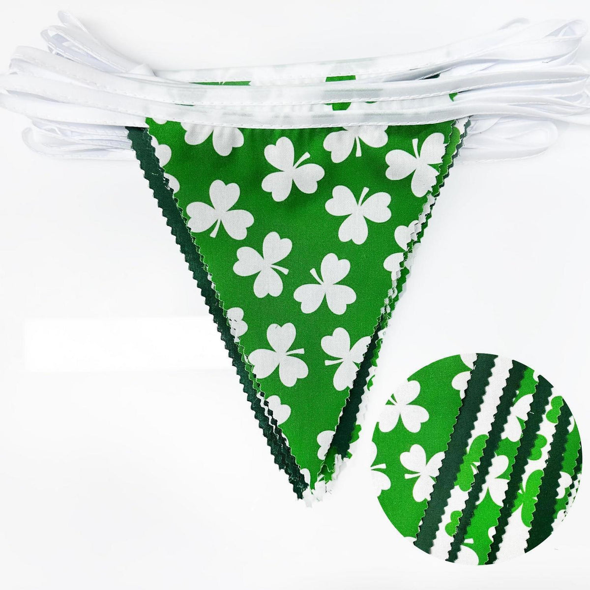 St. Patrick's Day Girlande mit Kleeblatt-Muster