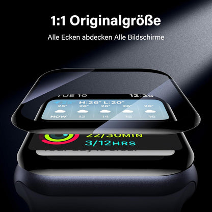 Panzerfolie Apple Watch 45mm 3D Vollabdeckung 7H Transparenz