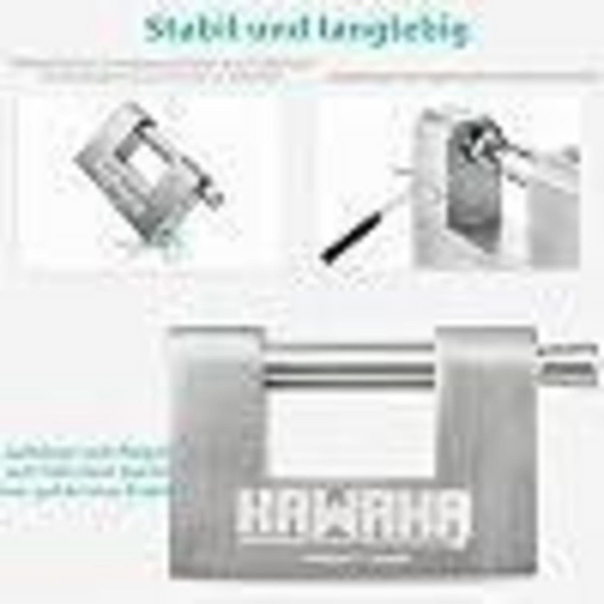 Edelstahl Vorhängeschloss 80mm - 2er Pack, Gleichschließend