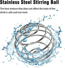Edelstahl Protein Shaker 750ml Thermoflasche BlenderBall