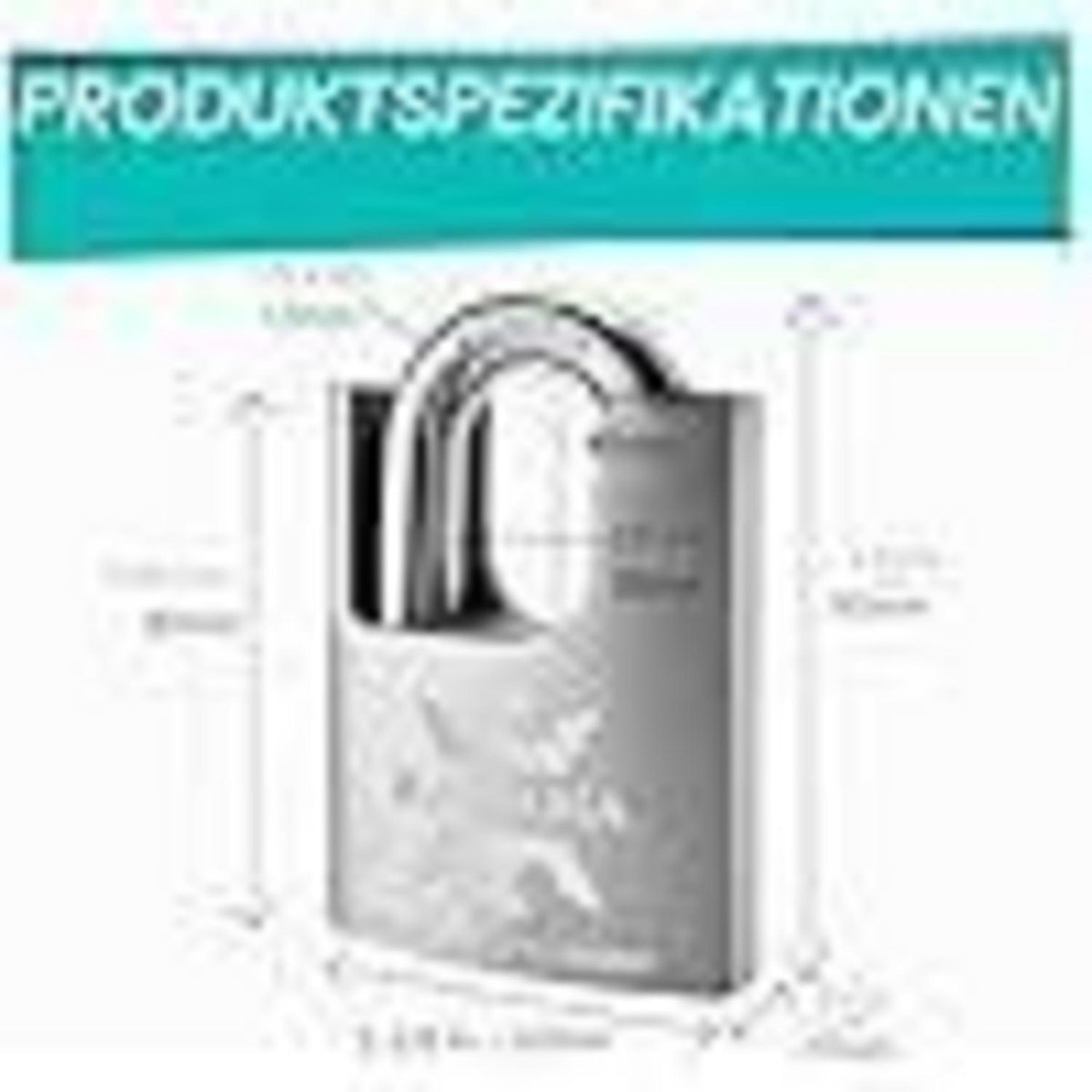 Edelstahl Vorhängeschloss 60mm - 2er Pack, Gleichschließend