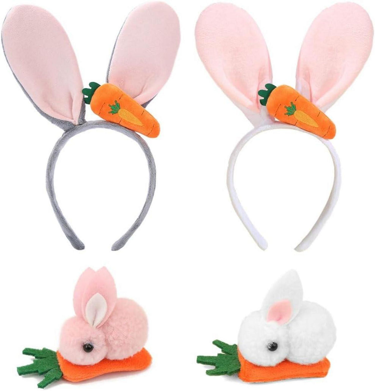 Ostern Hasenohren Haarreif Bunny Karotte Plüsch Haarreifen Hase Kostüm