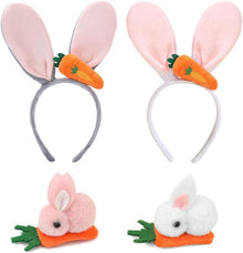 Ostern Hasenohren Haarreif Bunny Karotte Plüsch Haarreifen Hase Kostüm