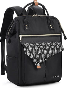 Rucksack Damen Laptopfach Anti Diebstahl Tasche 15.6 Zoll Schwarz