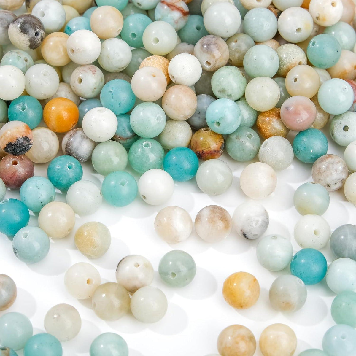 8mm Amazonit Perlen Naturstein für Schmuck DIY