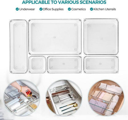 Schubladen Ordnungssystem 16-tlg. Acryl Aufbewahrung Make-up Schmuck Büro