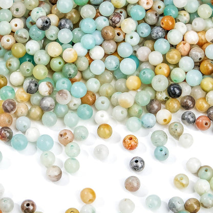 Amazonit Perlen 4mm Rund Naturstein für Schmuck DIY