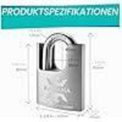 Edelstahl Vorhängeschloss 60mm - 4er Pack, Gleichschließend
