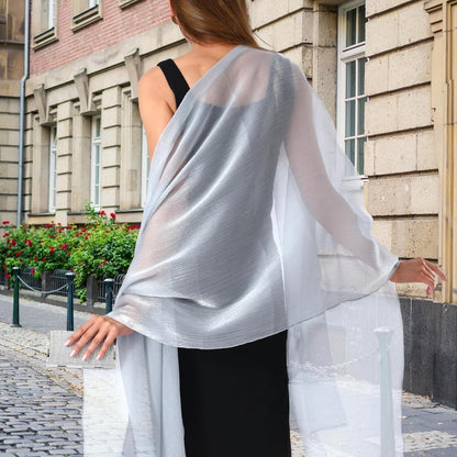 Damen Stola Chiffon Schal Elegant Übergroß Schultertuch