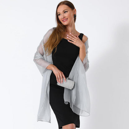 Damen Stola Chiffon Schal Elegant Übergroß Schultertuch