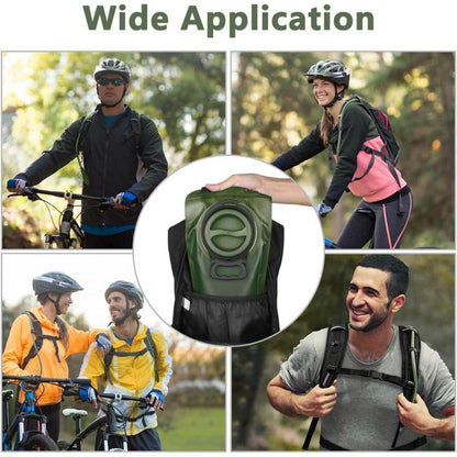 Trinkblase 2L für Rucksack, BPA-frei, auslaufsicher, Grün