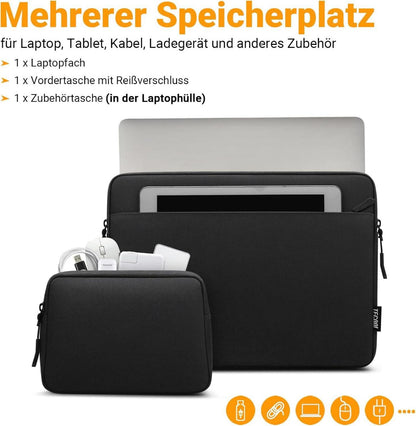 TECOOL Laptop Hülle 15,6 Zoll Acer Asus Dell Lenovo HP Mac