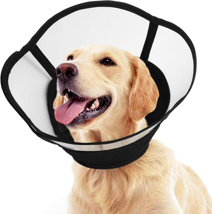 Weicher Verstellbarer Halskrause Hund Schwarz L