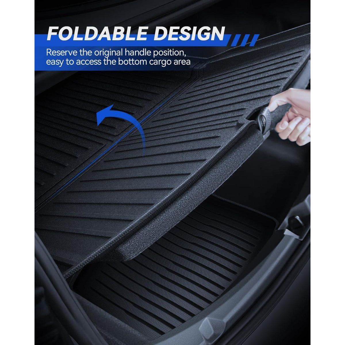 Kofferraummatte 3er Set Tesla Model 3 2024-2026 – Allwetter Schutz
