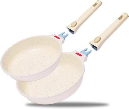 Induktionsgeeignetes Pfannen-Set mit abnehmbarem