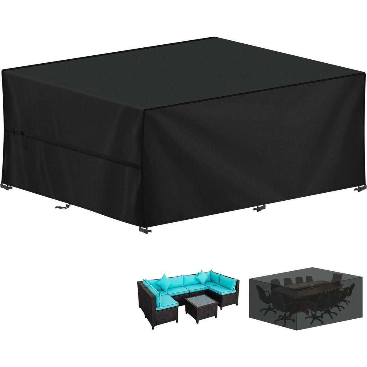 Wasserdichte Gartenmöbel Abdeckhaube 420D Oxford 360x240x90cm