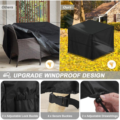 Quadratische Gartenmöbel Abdeckhaube 80x80x80cm Wasserdicht Oxford 420D