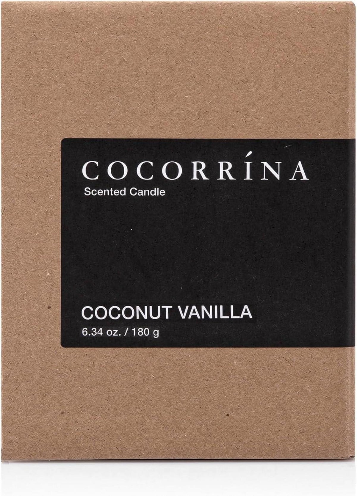 Cocorrína Candle Duftkerze Kokosnuss Vanille 180g Natur Soja 22h
