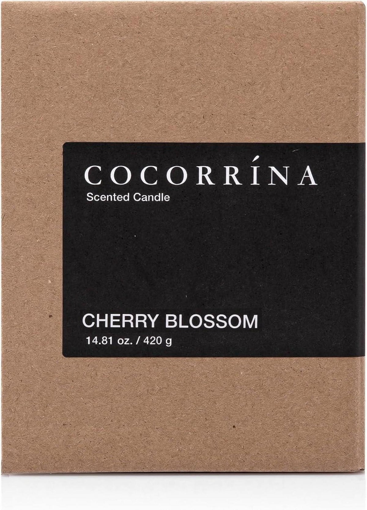 Cocorrína Candle Duftkerze Kirschblüte 420g - Sojawachs, 46 Stunden Brenndauer, Natürliches ätherisches Öl