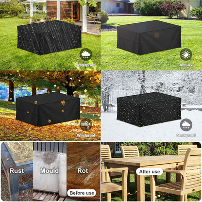 Gartenmöbel Abdeckung Wasserdicht 120x60x75cm 420D Oxford