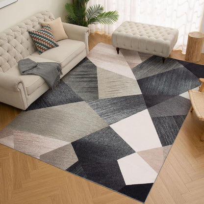 Moderner Waschbarer Geometrischer Teppich Grün 200x300 cm