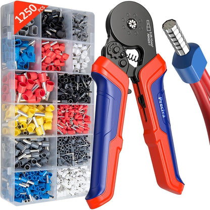 Crimpzangen Set 0,25-10 mm² mit 1250 Aderendhülsen