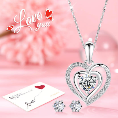 Ewige Rose Geschenkbox mit Schmuck, konservierte Rosen 925 Silber