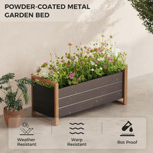 Hochbeet Metall Garten Pflanzkasten für Balkon Wetterschutz