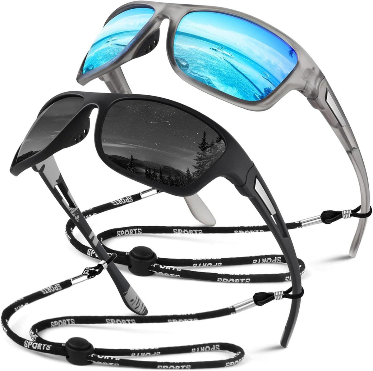 Sportliche Polarisierte Sonnenbrille UV400 Cat 3 CE Schutz