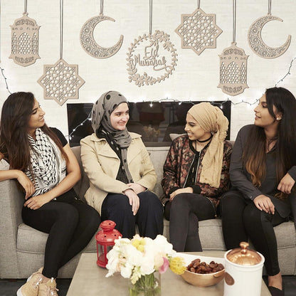 Ramadan Holzdekoration mit orientalischem Design und Aufhängemöglichkeit