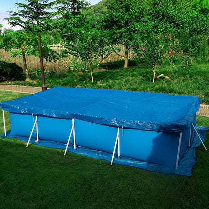 Poolabdeckung Rechteckig 221x150cm Dicker Langlebig Winddicht Regenfest