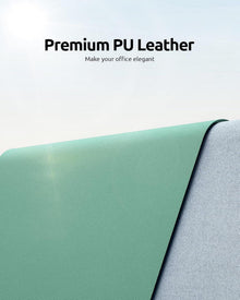Schreibtischunterlage XXL 80x40cm Türkisgrün Premium Leder