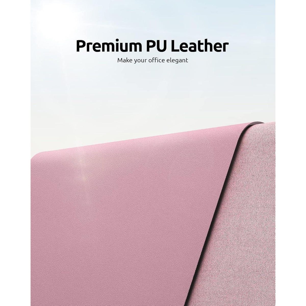 Schreibtischunterlage XXL 90x43cm Mauve in Lederoptik