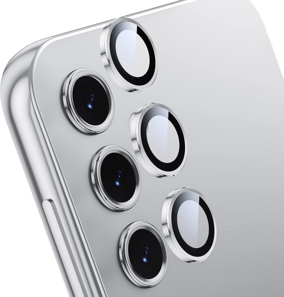 WSKEN Samsung Galaxy A55 Kamera Schutzfolie Metallring Panzerglasfolie