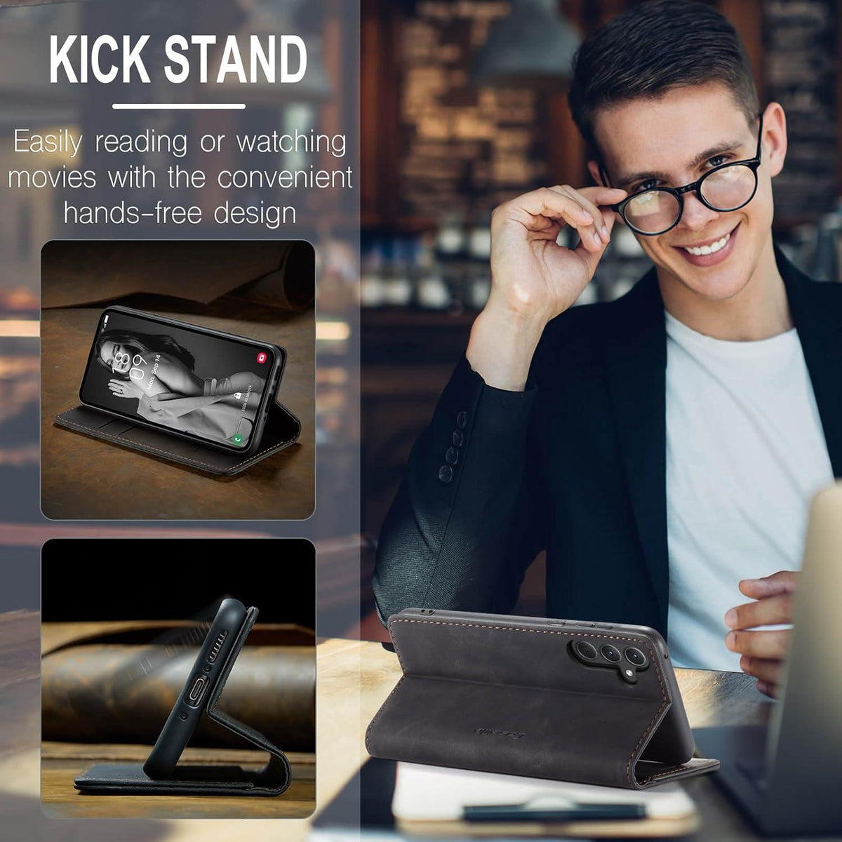 Handyhülle Samsung Galaxy A35 5G Lederhülle Klappbar Flip Case Magnet