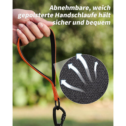Joytale Schleppleine für Hunde, Reflektierend, Gepolsterter Griff, Orange 10m