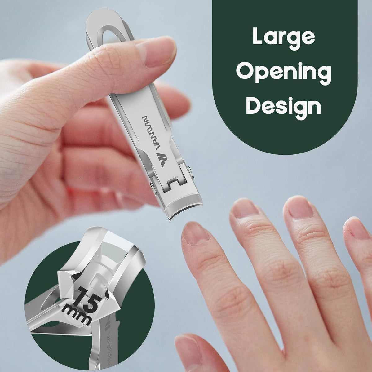 Nagelknipser für dicke Nägel mit 15mm breiten Klingen und