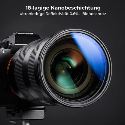 49mm K&F Concept Nano-K ND Filter Variabler Graufilter ND2-32
