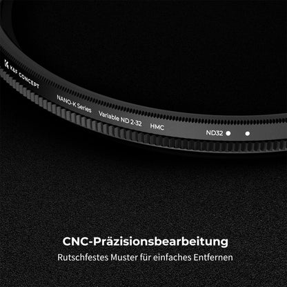 Nano-K Serie ND Filter 49mm Variabler Graufilter ND2-32 (1-5