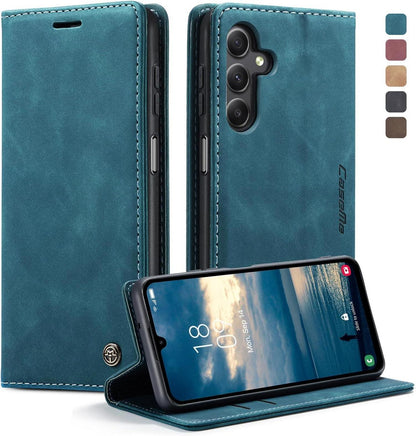 Samsung Galaxy A25 5G Handyhülle Leder Klapphülle Magnet Standfunktion
