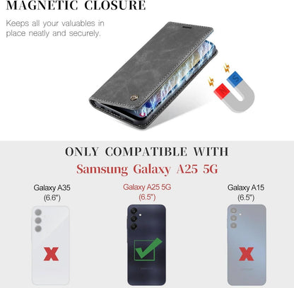 KZB Samsung Galaxy A25 5G Handyhülle Leder Flip Case