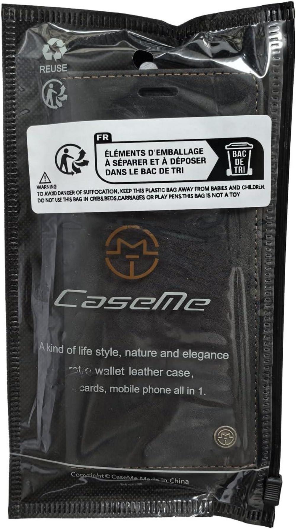 KZB Xiaomi Redmi Note 13 Pro 5G Handyhülle - Premium Leder Flip Case Schwarz