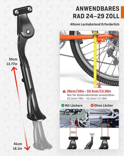 HENMI Fahrradständer 24-29 Zoll E-Bike MTB Stabil