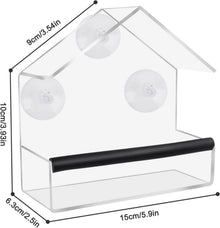 Fenster Vogelhaus Futterhaus Vögel Saugnapf Acryl Design