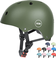 Kinder Jugend Fahrradhelm Multisport CE-Zertifizierung Olivgrün