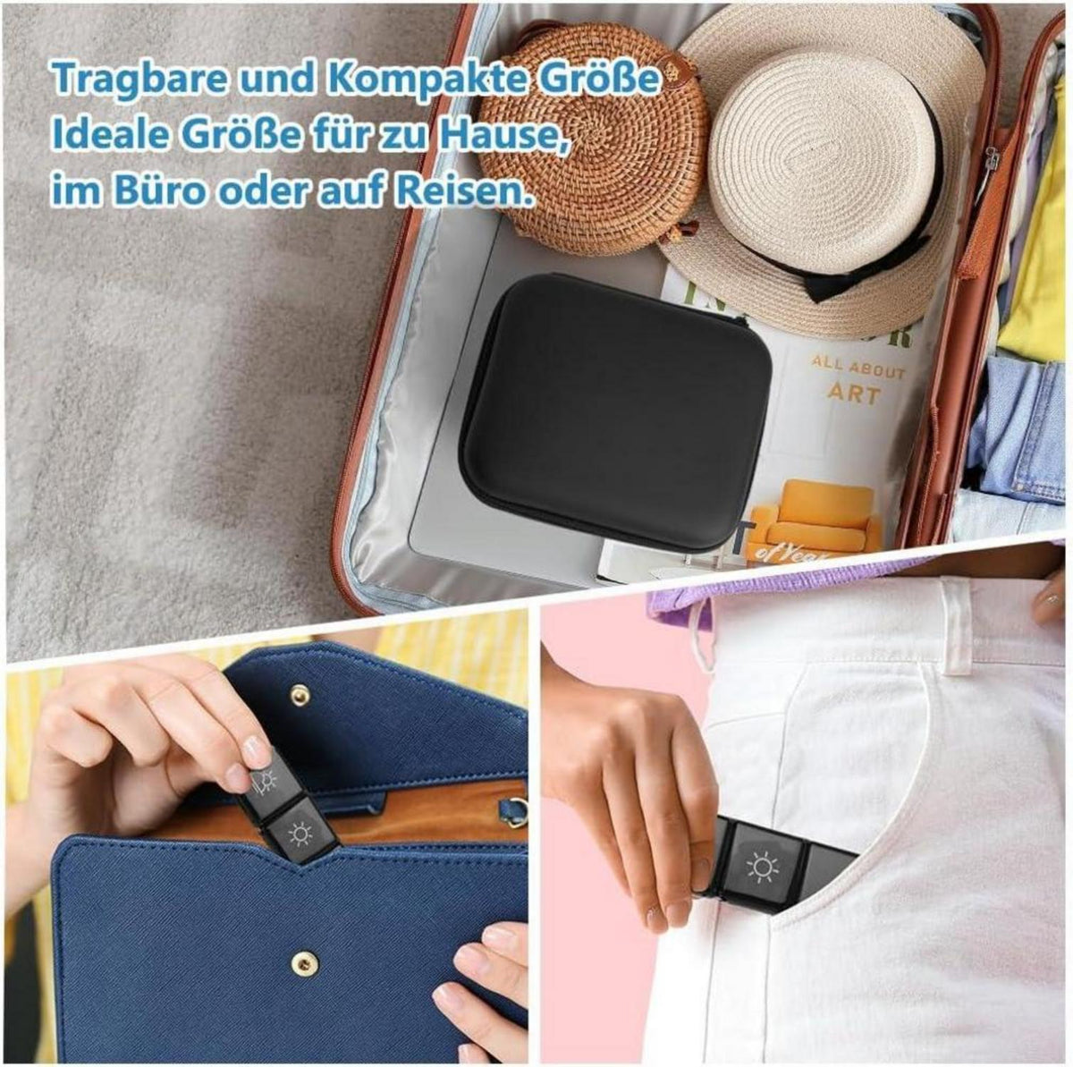 ACWOO Tablettenbox 7 Tage 3 Fächer Handlich Feuchtigkeitsbeständig