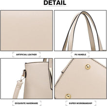 Miss Lulu Damen Handtasche Shopper Mittelgroß PU-Leder 2