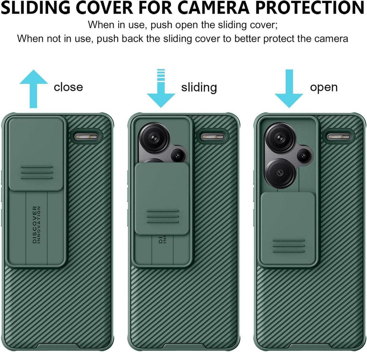 AROYI Xiaomi Redmi Note 13 Pro+ 5G Hülle Slide Camera Kameraschutz