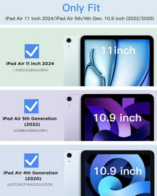 TiMOVO iPad Air 11 Zoll Hülle 2024, Air 6/5/4. Gen