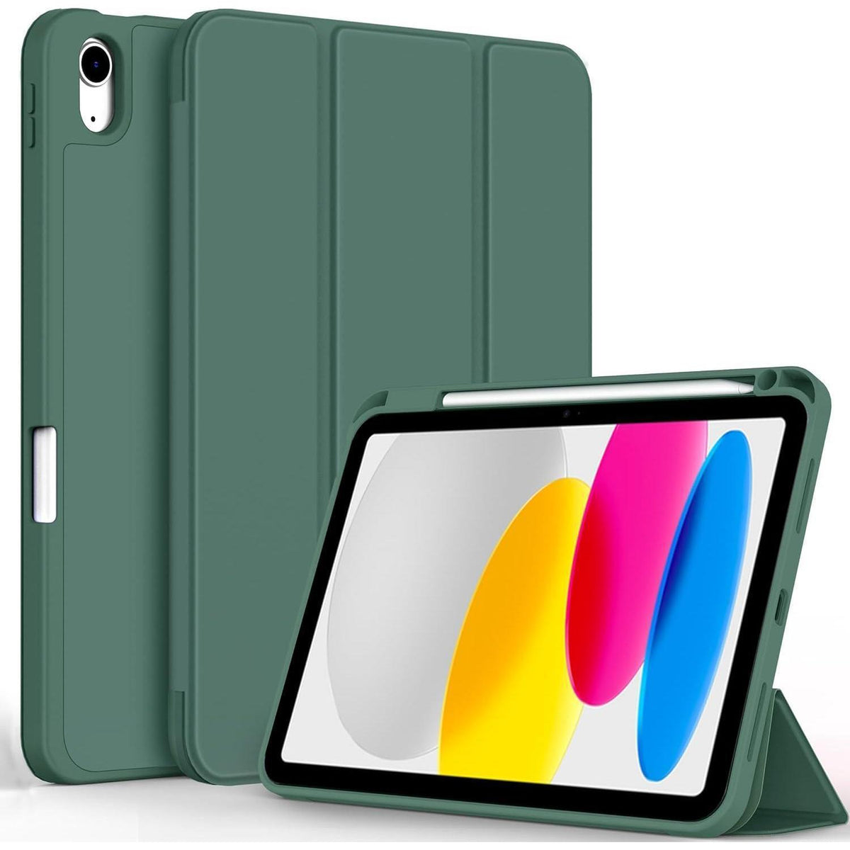 iPad Hülle mit Stifthalter, Nachtgrün, 11./10. Gen.